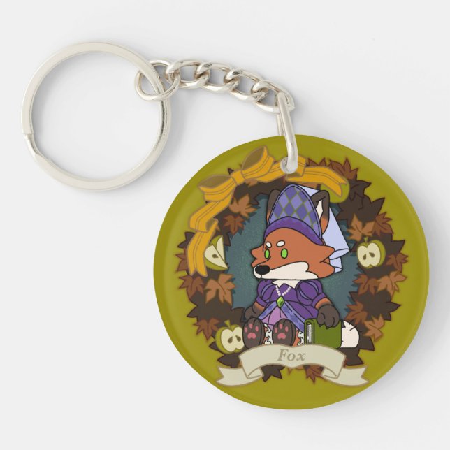 Fuchs Acryl-Schlüsselanhänger Schlüsselanhänger (Vorderseite)