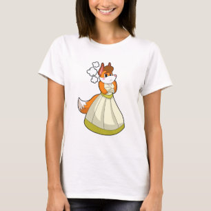 Fuchs als Braut mit Hochzeitskleid.PNG T-Shirt