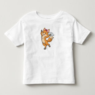 Fuchs als Braut mit Schleier und Herz Kleinkind T-shirt