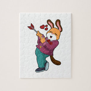 Fuchs als Bräutigam mit Anzug Puzzle