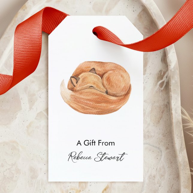 Fuchs als Geschenk von Personalisiert für jeden An Geschenkanhänger (Von Creator hochgeladen)