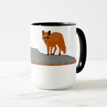 🦊 Fuchs auf dem Felsen Combo Mug