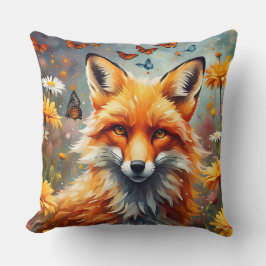 Fuchs auf der Wiese Kissen