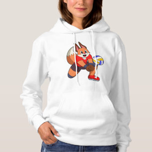 Fuchs beim Volleyballsport Hoodie