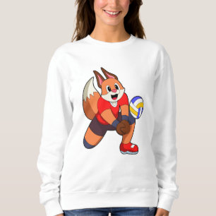 Fuchs beim Volleyballsport Sweatshirt