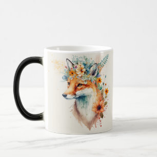 Fuchs-Blumenkrone Aquarell Verwandlungstasse