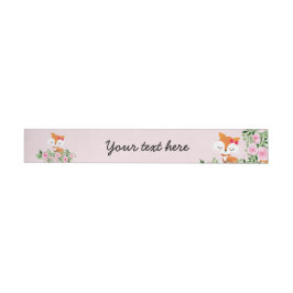 Fuchs boho floral, wrap um Address Labels Rundum-Adressaufkleber