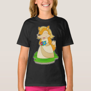 Fuchs Braut Blumen Hochzeit T-Shirt