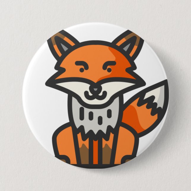 Fuchs Button (Vorderseite)