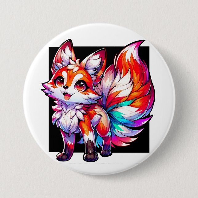 Fuchs Button (Vorderseite)