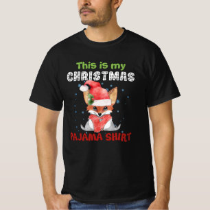 Fuchs Das ist mein Weihnachts-Pyjama-Shirt T-Shirt