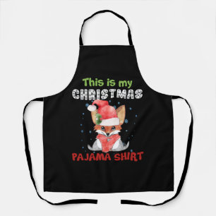 Fuchs Das ist mein Weihnachts-Pyjama-Shirt T-Shirt Schürze