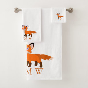 Fuchs Design Monogramm Badhandtuch Set