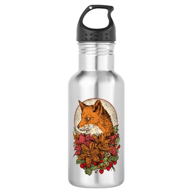Fuchs Edelstahlflasche (Vorderseite)