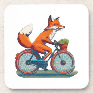 Fuchs Fahrrad Getränkeuntersetzer