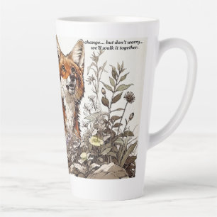 Fuchs-Familie "Gemeinsam verändern" - sentimentale Milchtasse