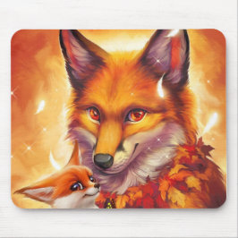 Fuchs-Familienmauspad Mousepad