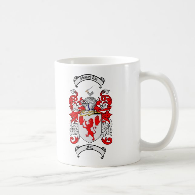 FUCHS-FAMILIENWAPPEN - FUCHS-WAPPEN KAFFEETASSE (Rechts)