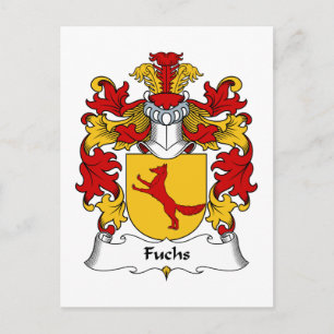 Fuchs Familienwappen Postkarte