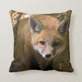 Fuchs-Fotobaumwollthrowkissen Kissen