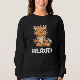 Fuchs Fox Relaxfox Yoga Tier Position Vintage Fr Sweatshirt