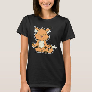 Fuchs Fox Relaxfox Yoga Tierposition Vintag für T-Shirt
