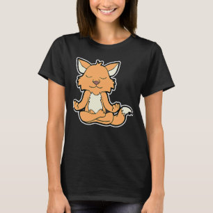 Fuchs Fox Relaxfox Yoga Tierposition Vintag für T-Shirt