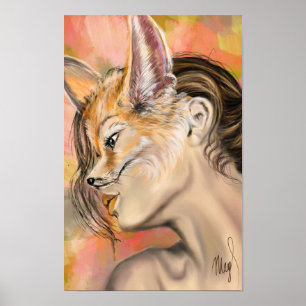Fuchs-Frauen-Plakat Poster