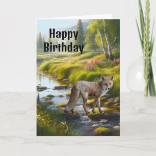 Fuchs Froher Geburtstag Männer Karte