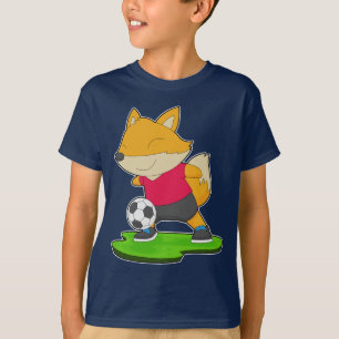 Fuchs-Fußballspieler Fußball T-Shirt