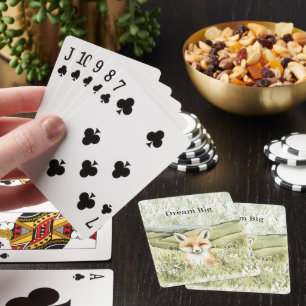 Fuchs Gänseblümchen Blumen Spielkarten