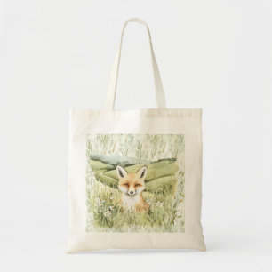 Fuchs Gänseblümchen Blumen Tragetasche