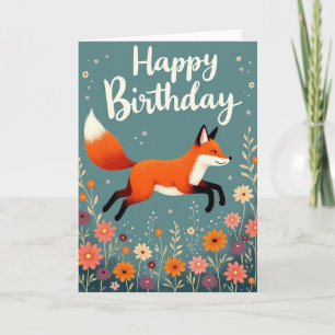 Fuchs Geburtstagskarte mit Laune Karte