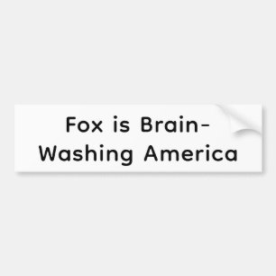 Fuchs Gehirn-Wäsche Amerika Hankamer Artjunkhaus F Autoaufkleber