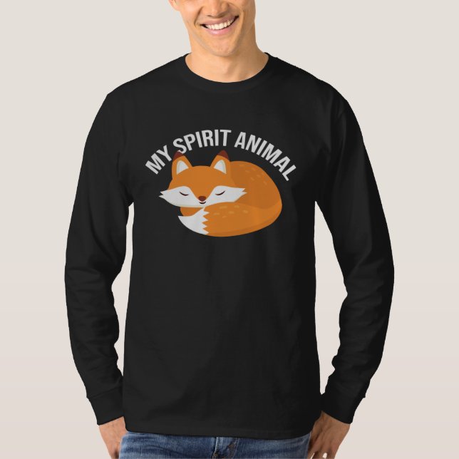 Fuchs Geist Tier Fuchs Wildes Tier T-Shirt (Vorderseite)