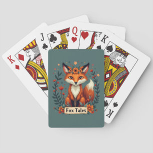 Fuchs-Geschichten Boho-Waldtier Spielkarten