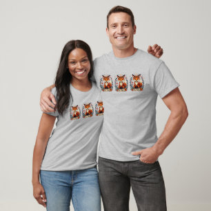 Fuchs-Geschichten Boho-Waldtier T-Shirt