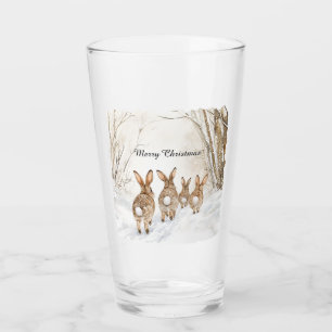 Fuchs Hase Kaninchen beste Freunde für immer Glas