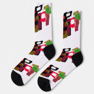Fuchs Herbst spielt Socken