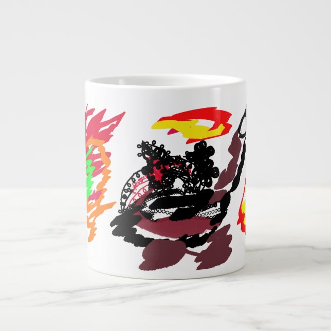 Fuchs Herbst wild  Jumbo-Tasse (Vorderseite)