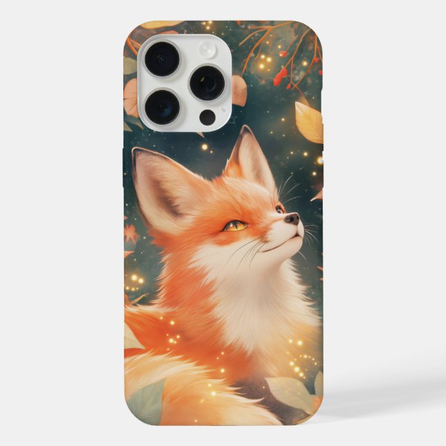 Fuchs Herbstumarmung iPhone Hülle (Rückseite)