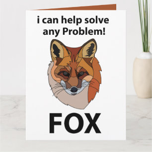 Fuchs, ich kann helfen, jedes Problem zu lösen Lus Karte