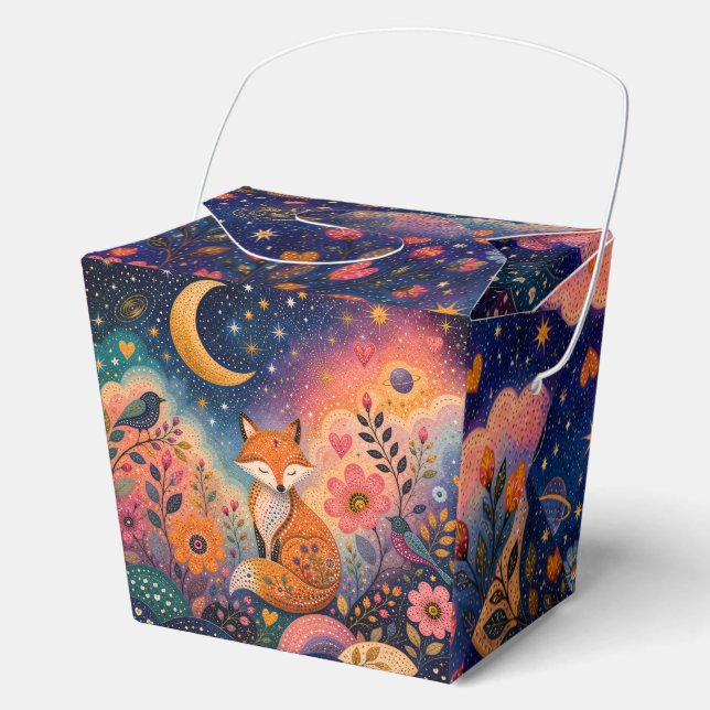 Fuchs im Sternengarten Geschenkschachtel (Vorderseite)