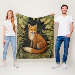 Fuchs im Wald, Jugendstil Fleecedecke