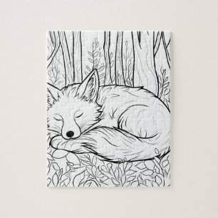 Fuchs im Wald Süße Färbepuzzle Puzzle