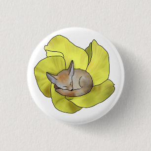 Fuchs in Blüte Button