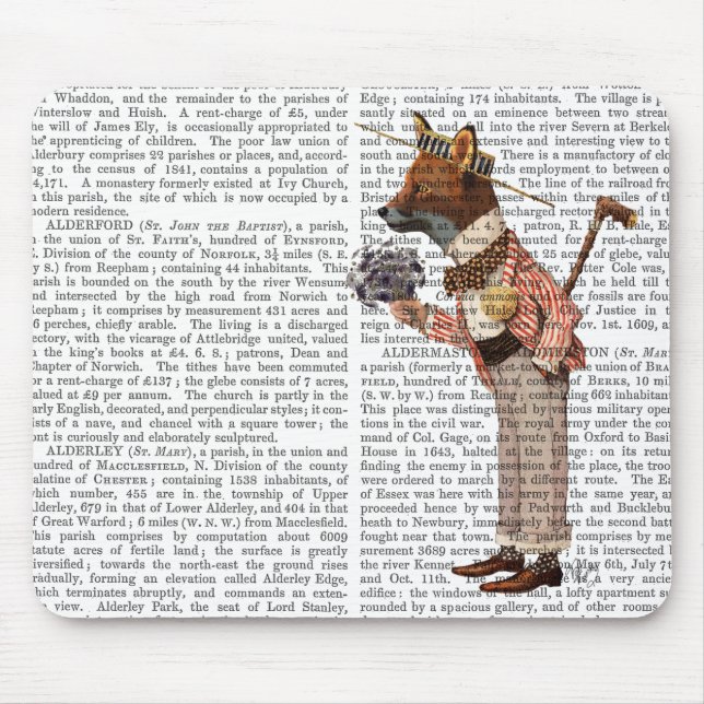 Fuchs in Boater Mousepad (Vorne)