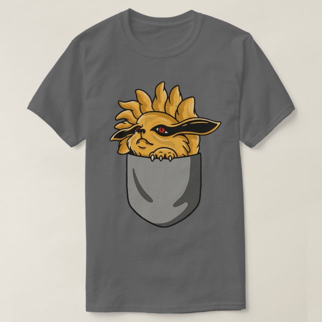 Fuchs in der Tasche T-Shirt (Design vorne)