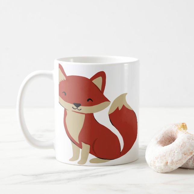 Fuchs Kaffeetasse (Mit Donut)