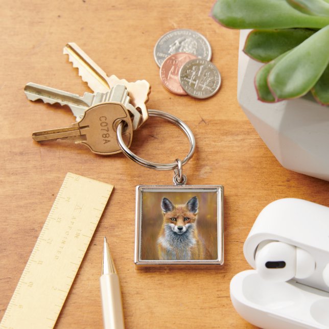 Fuchs Magnet Schlüsselanhänger (Schreibtisch)